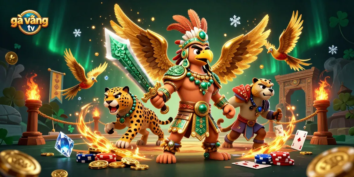 Experience thrilling poker action with gà vàng tv in a vibrant, immersive casino scene.
